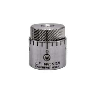 Wilson Stainless Steel Micro-Adjustable Bullet Seater Cap for Standard Inline Seater Die