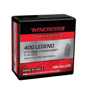 Winchester Rifle Bullets 400 Legend POWERPOINT 215 GR 100/ct