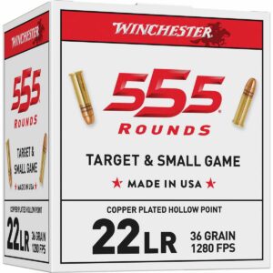 Winchester .22 LR Bulk Pack Rimfire Ammunition .22 LR 36 gr CPHP 555/ct