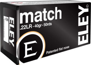 ELEY MATCH 22LR 40GR EPS - 50RD 100BX/CS
