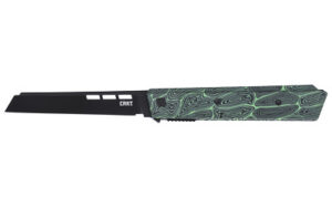 CRKT ZEPHYR 3.22" PLAIN EDGE GRN/WHT