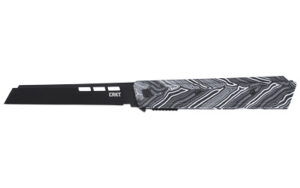 CRKT ZEPHYR 3.22" PLAIN EDGE WHT/BLK