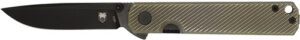 COBRATEC BLACKJACK FOLDER 3" - G-10 BLACK TITANIUM BRZ SCALES