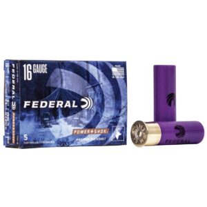 Federal Power-Shok Buckshot 16 ga 2 3/4" MAX 12 plts #1B 1225 fps - 5/box