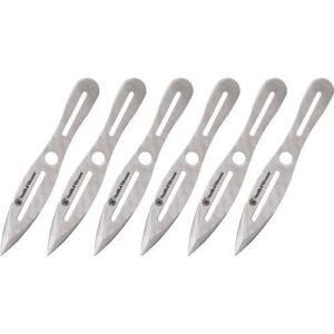 Smith & Wesson 6 8" Throwing Knives 4 1/4" Blade Silver