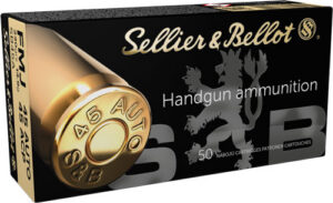 S&B 45 ACP 230GR FMJ-RN - 50RD 20BX/CS